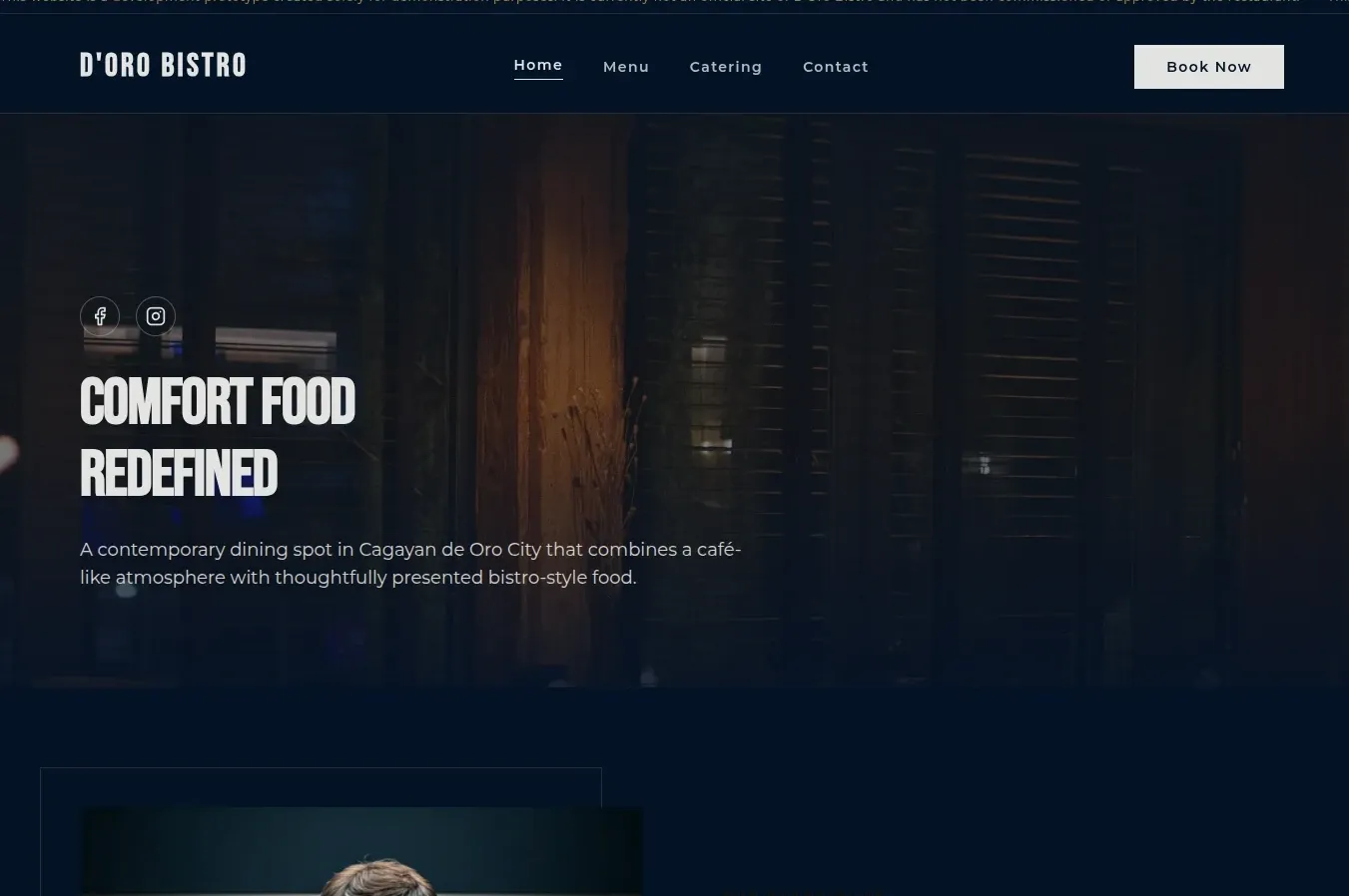 Case Study: Doro Bistro Restaurant Website Prototype | Bong Aceron