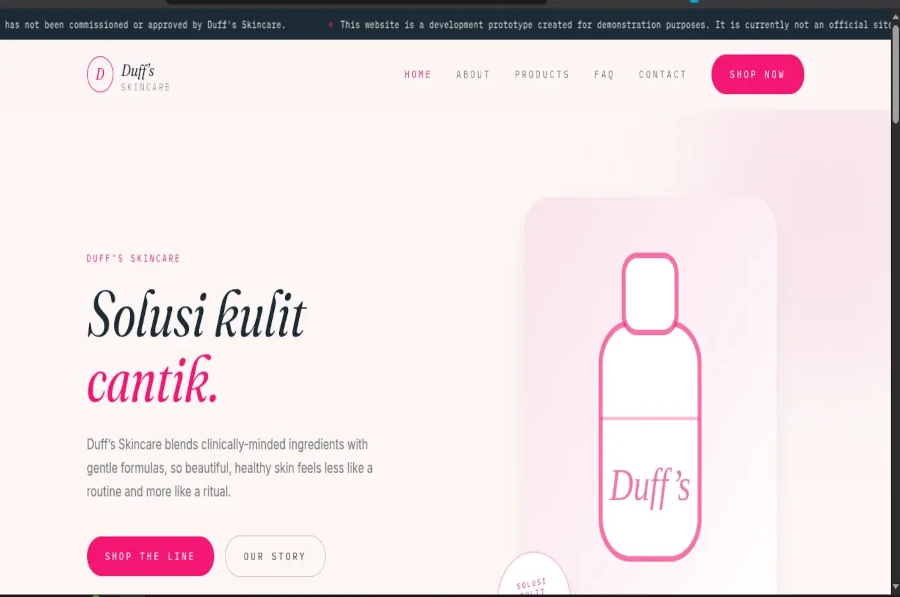 Case Study: Duff's Skincare, Designed with a High-Performance E-Commerce Showcase and Jamstack Architecture